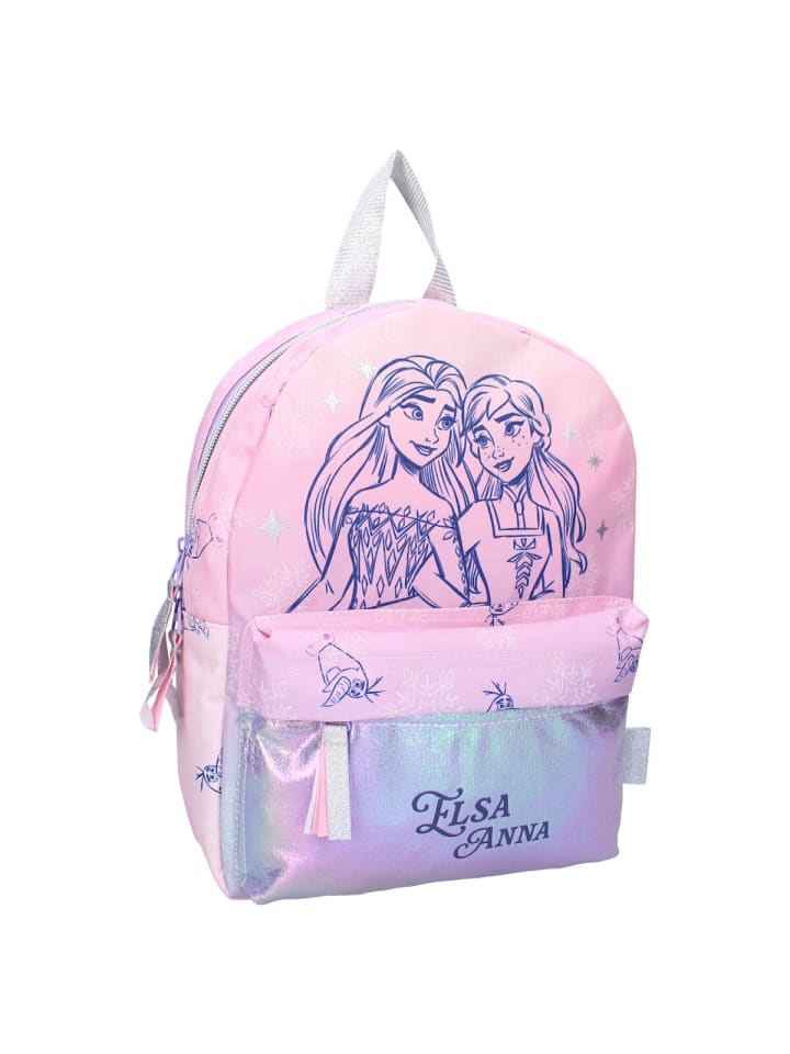 Disney Kinder Rucksack Frozen II Bunter SchulrucksackElsa & Olaf in Rosa