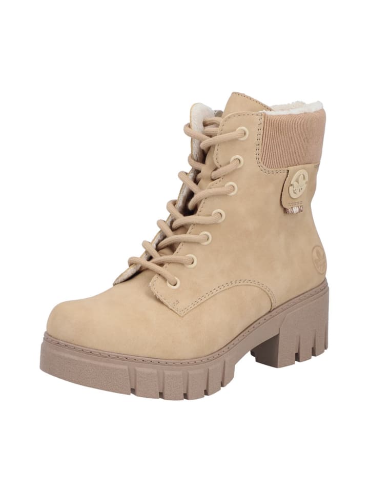 Schnürboots in Beige
