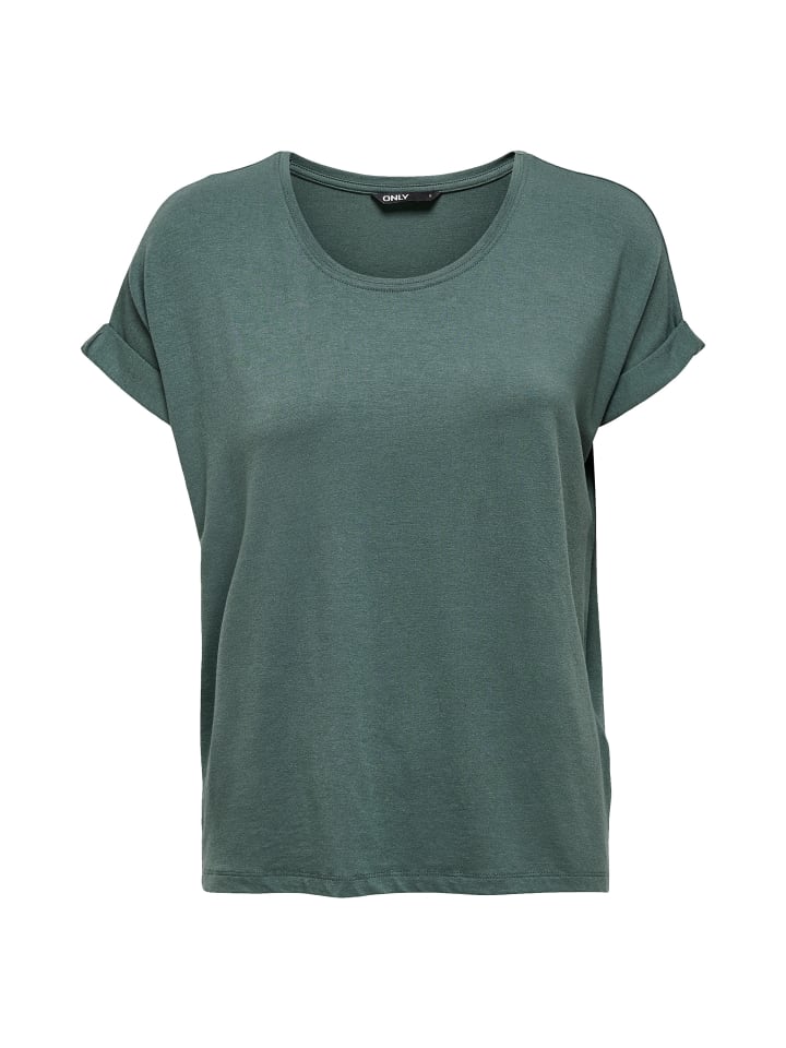 Moster Short Sleeve O-Neck T-Shirt Jersey in Grüngrau