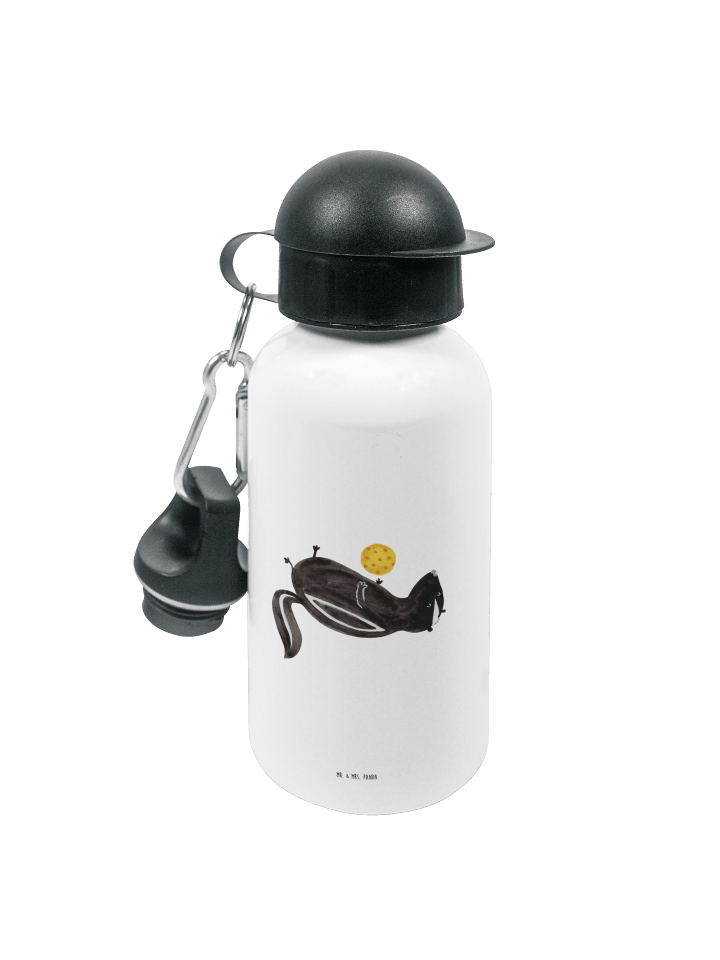 Trinkflasche Stinktier Ball ohne Spruch in Weiß