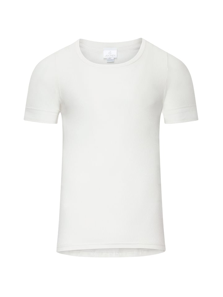 Shirt Classic Cotton Rib in Weiß