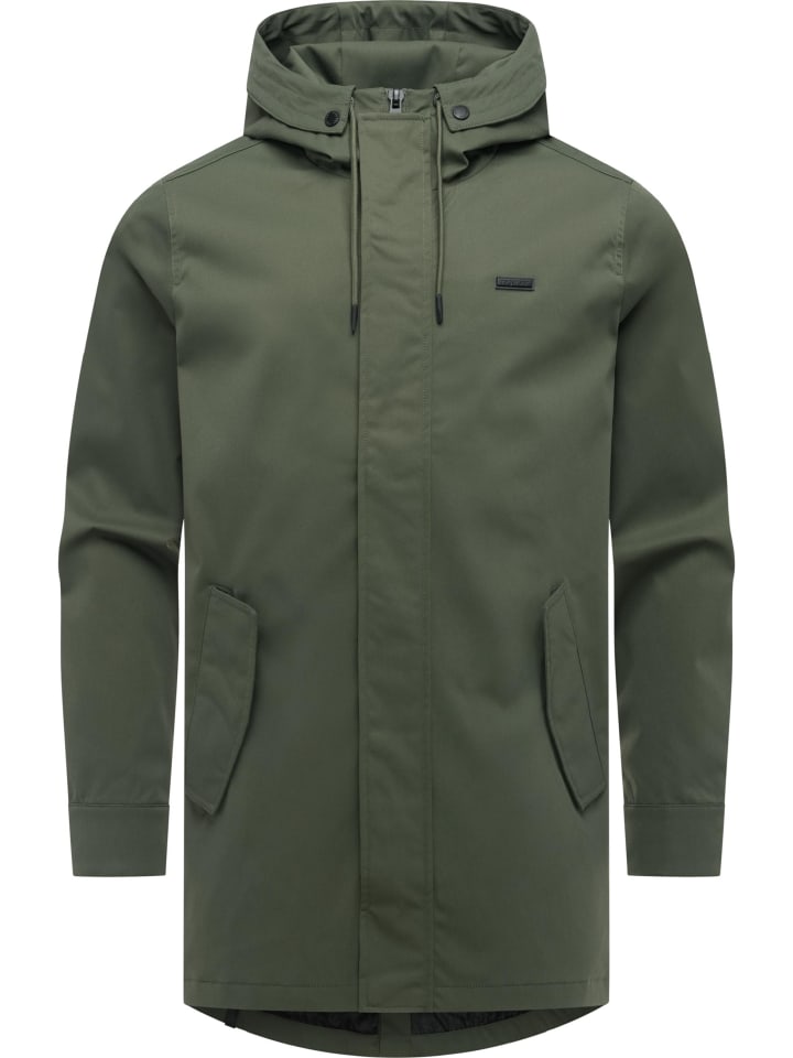 Funktionsmantel Mr Smithem Twill YOUMODO in Dark Olive