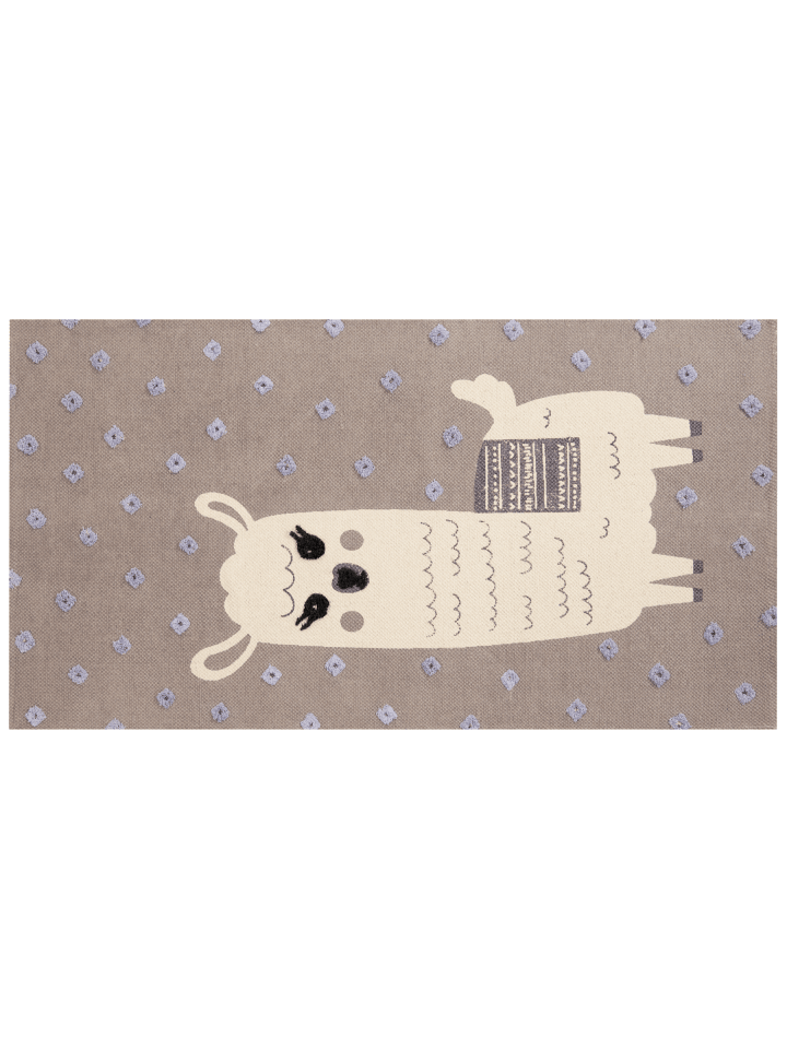 Kurzflor LUBUK in Braun/Lila/Beige - (W) 80 x (L) 150 cm