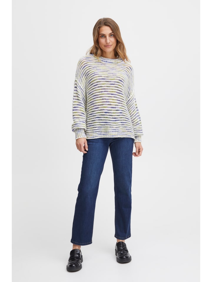 Strickpullover FRLEA Loose fit in Dark Citron Mix