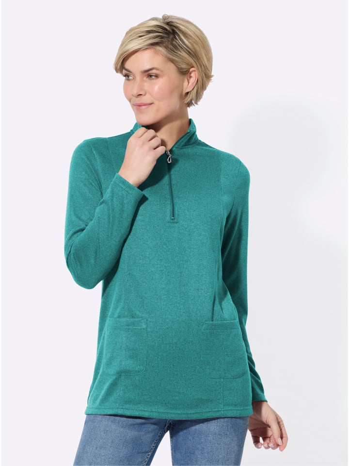 Longshirt in ozean-meliert