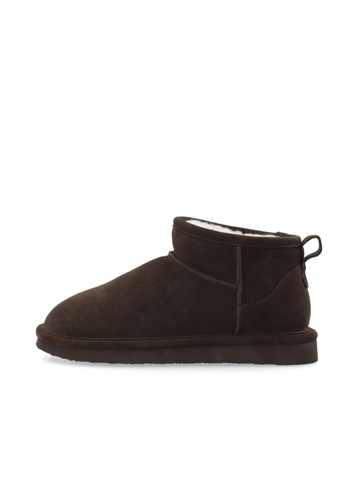 Wildlederstiefelette in DarkBrown