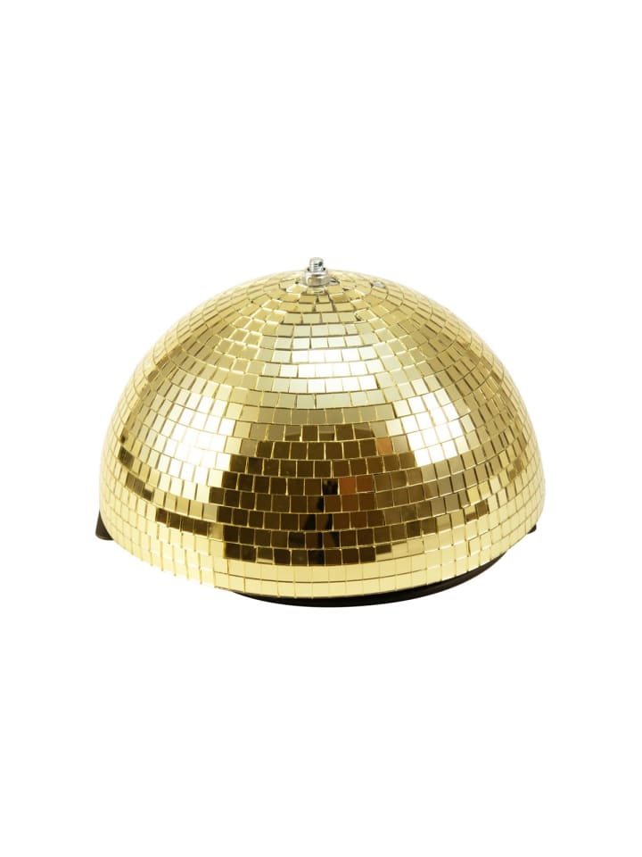 Discokugel Halb-Spiegelkugel mit Motor D: 30cm in gold