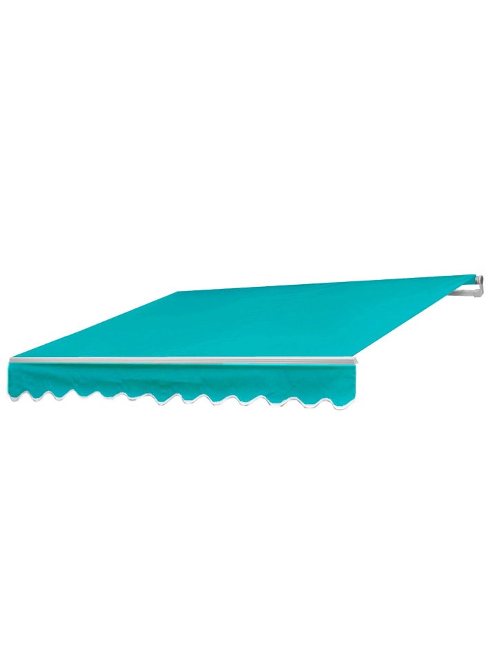 Gelenkarmmarkise H792, Polyester, Türkis