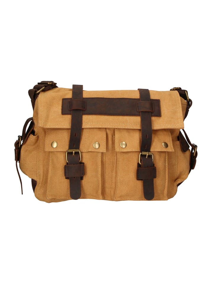 Schultertasche in COGNAC
