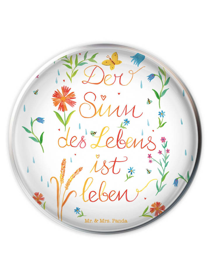 Abflussstopfen Sinn des Lebens mit Spruch in Bunt
