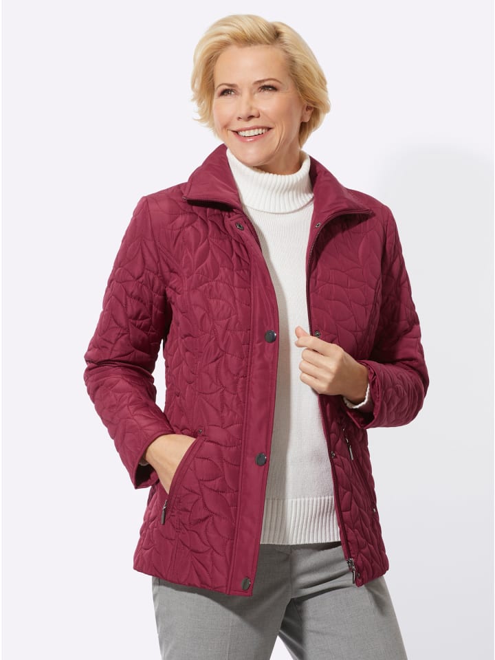 Steppjacke in bordeaux