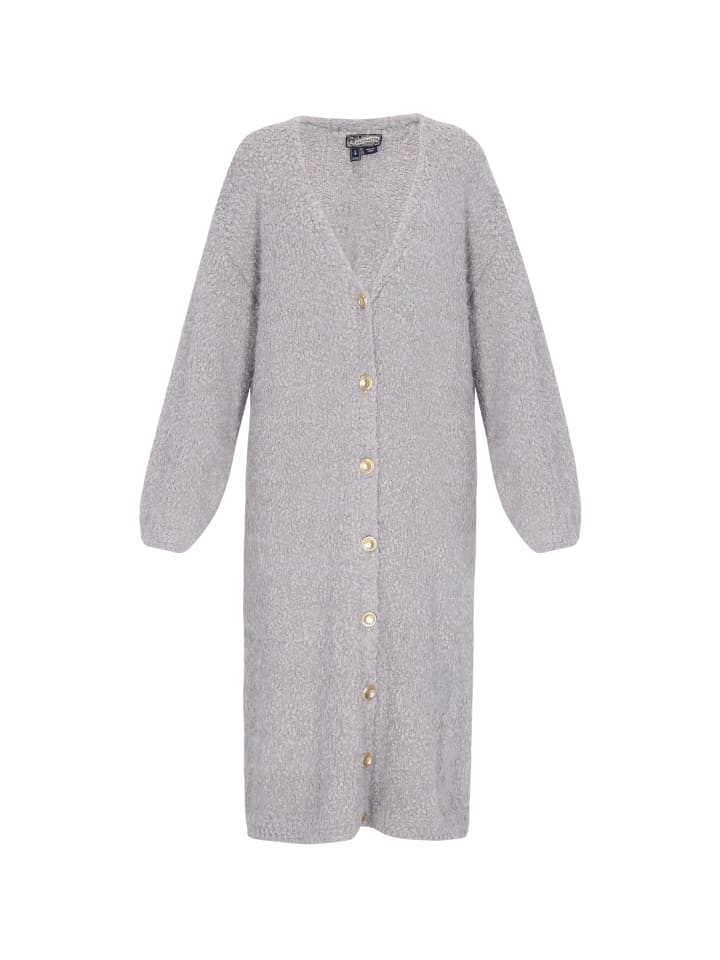 Women Cardigan in grey melange