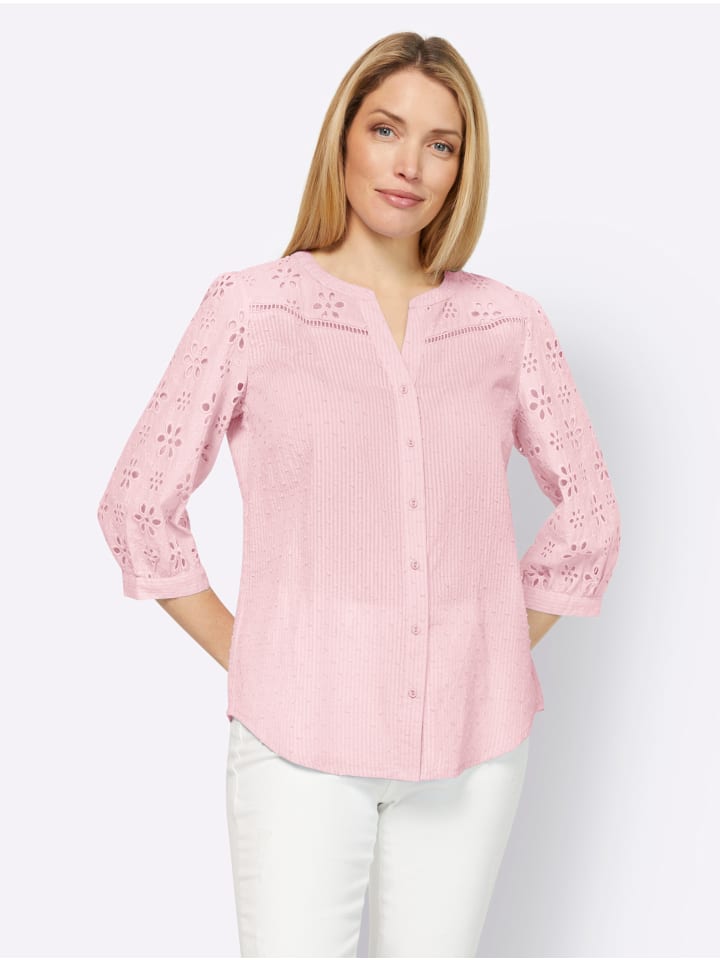 Bluse in hellrosé
