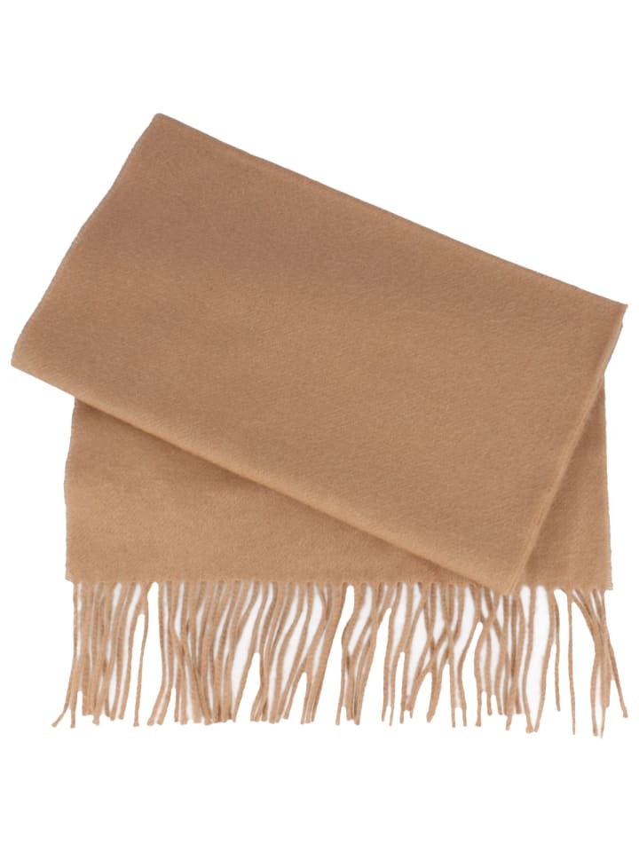 Wollschal in beige