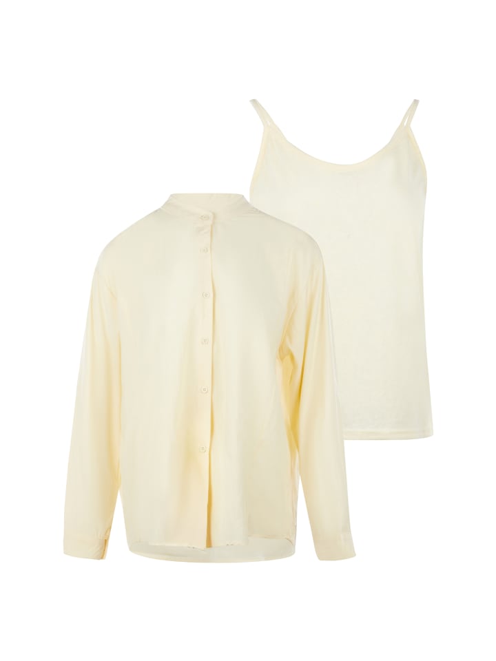 Women 2-Piece Set in Light Yellow