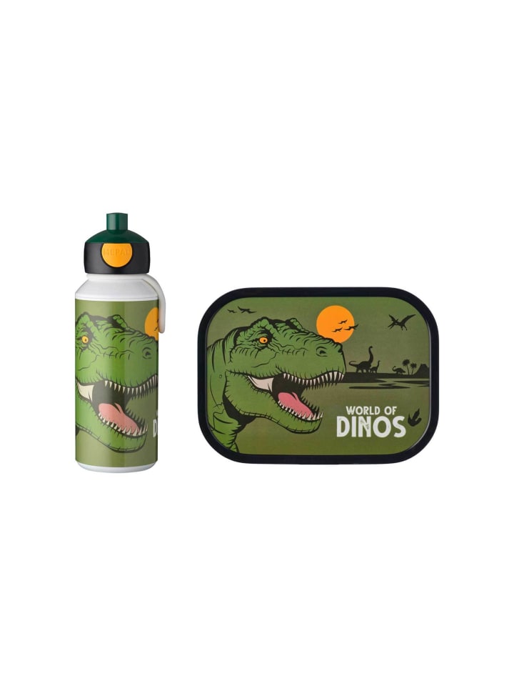2er Set Lunchset Campus in Dino World 400 ml + 700 ml