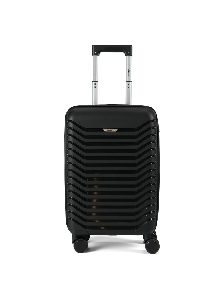 5820 4 Rollen Kabinentrolley 55 cm schwarz