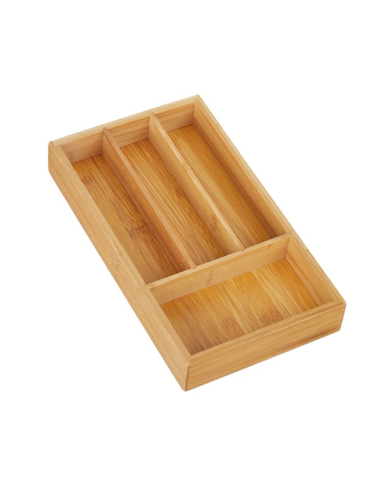Schubladenorganizer in Natur - (B)16 x (H)4 x (T)28 cm