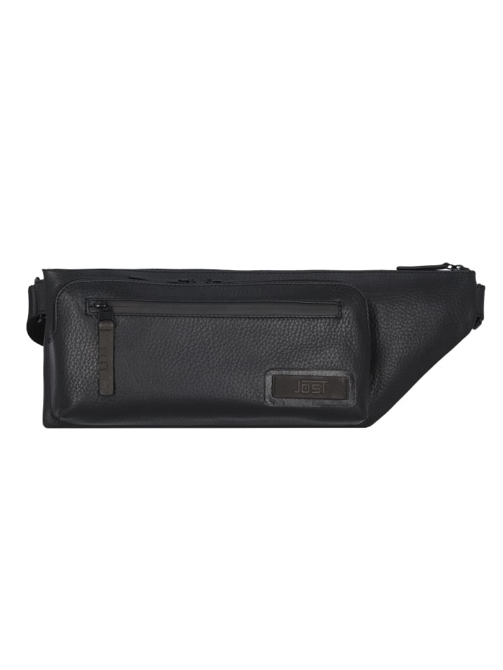 Stockholm Sling Bag Leder 15 cm schwarz