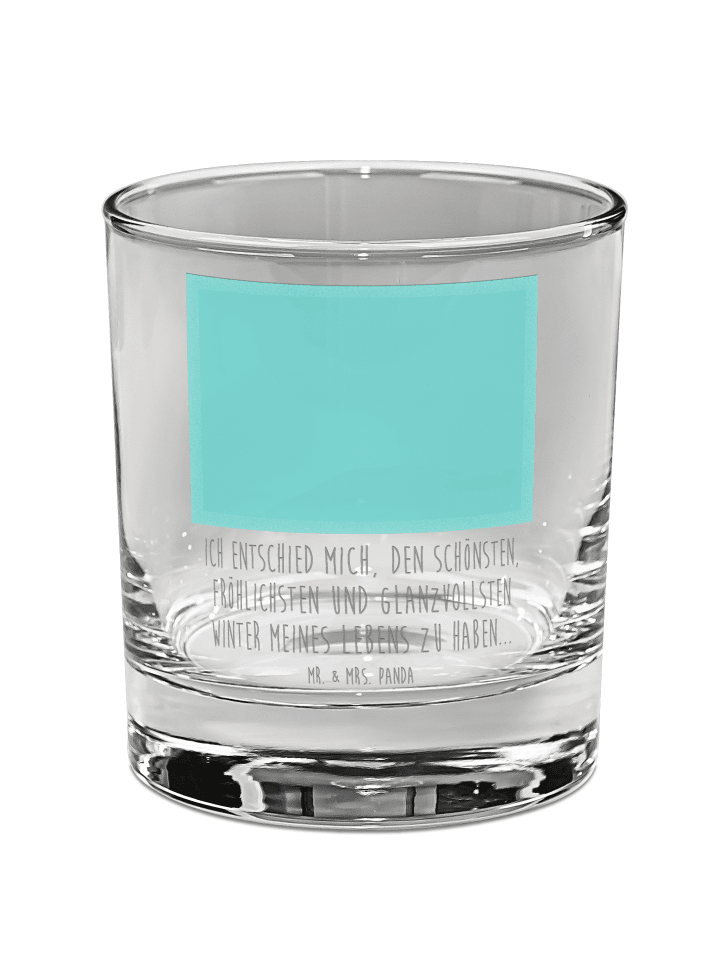 Tumbler Rotkehlchen Schlitten mit Spruch in Transparent
