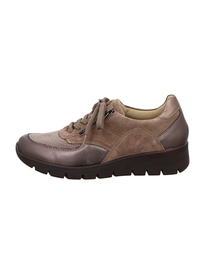 Komfort Schnürschuhe in Braun