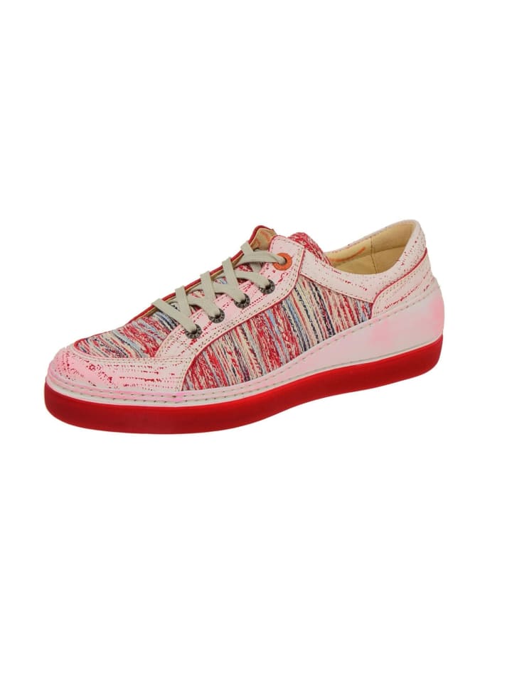 Komfort Schnürschuhe in Rot