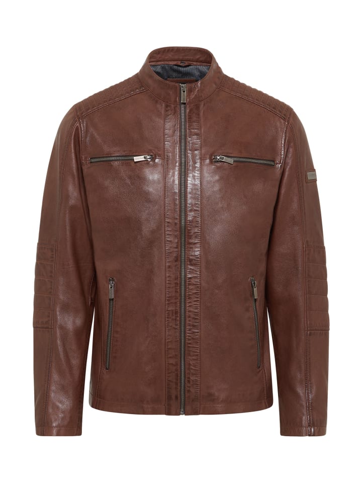 Lederjacke MADDOX in Braun