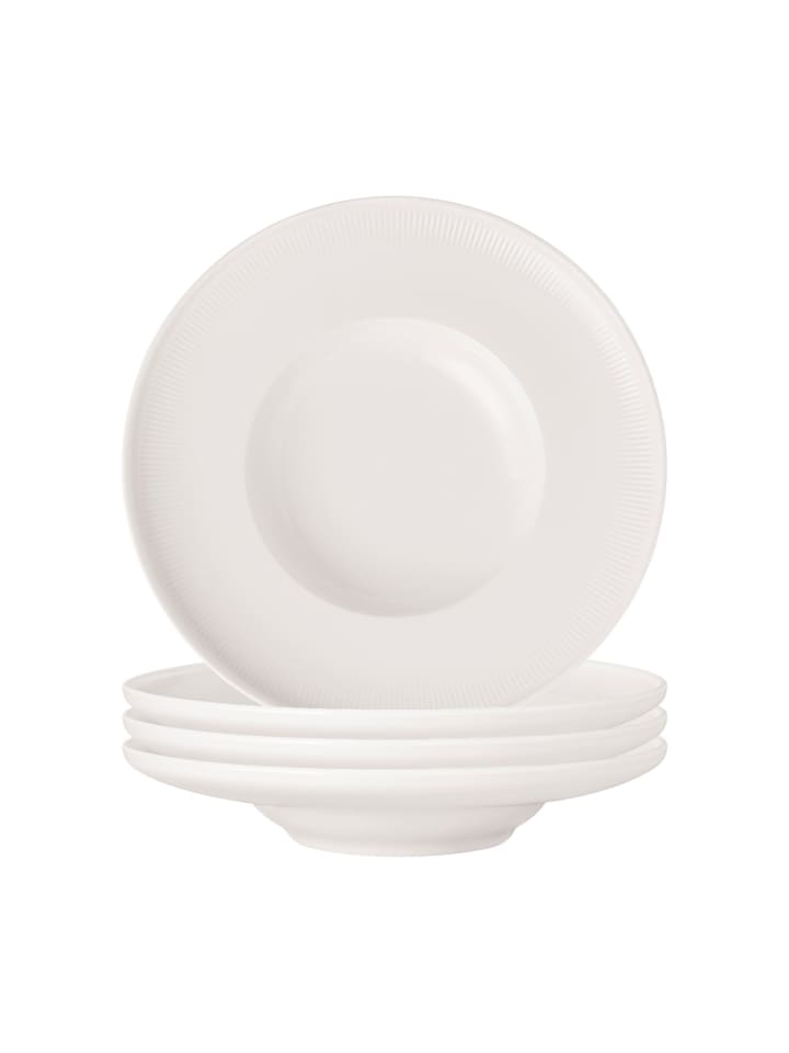 4er Set Pastateller Afina in Weiß ø 29 cm
