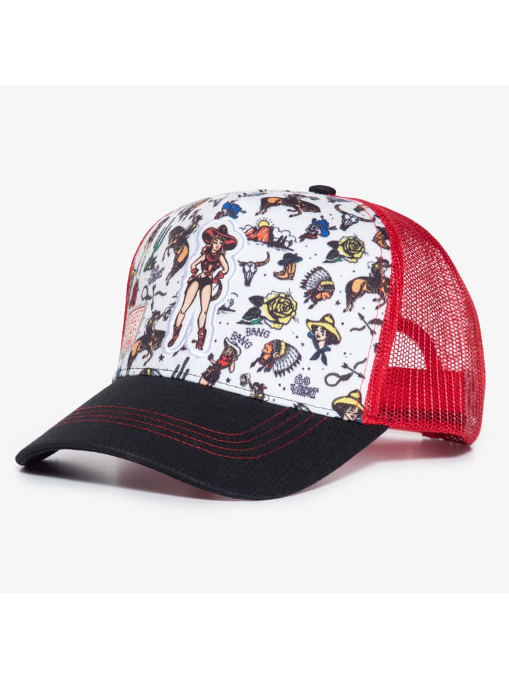 King Kerosin Trucker Cap Go West Texas in weiß