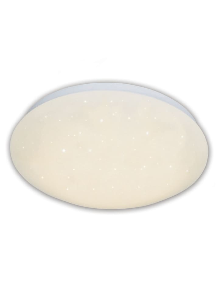 LED Deckenleuchte "COMO" in weiß - (L)26 cm x (B)26 cm x (H)8.5 cm - EEK F