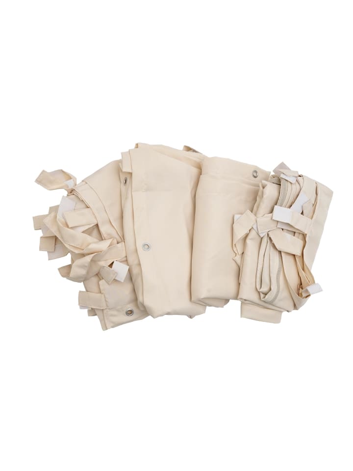 4er-Set Seitenwand für Pergola A22, Creme