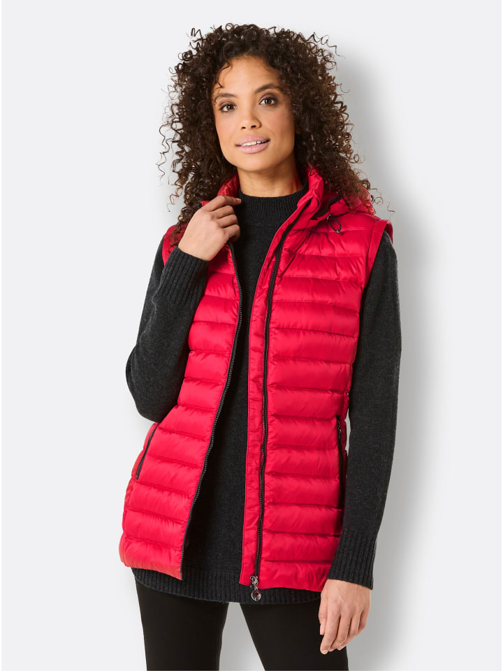 Daunen-Steppjacke in rot