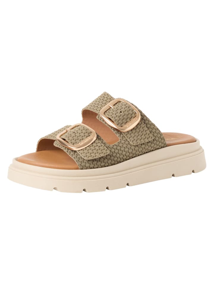 Pantolette in OLIVE STRUCT.