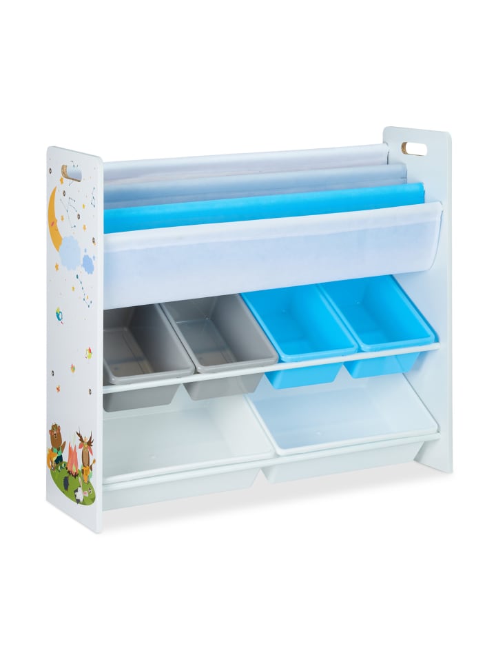 Kinderregal Lagerfeuer in Bunt - (B)86 x (H)78 x (T)26,5 cm