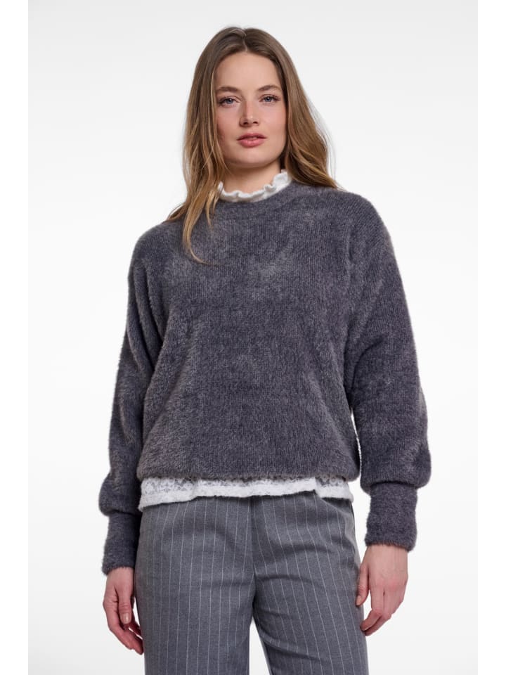Rundhalspullover in Grey