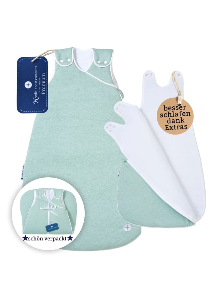 Babyschlafsack Ganzjahresschlafsack Premium Mint