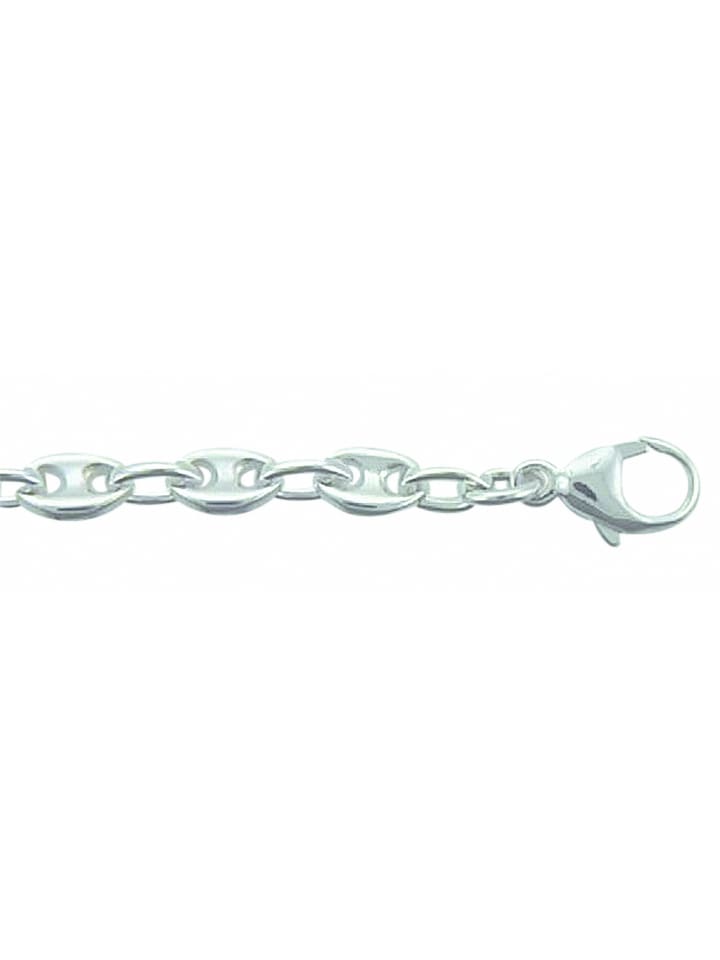 Damen 925 Silber Schiffsanker Halskette 50 cm Ø 4,9 mm in silber