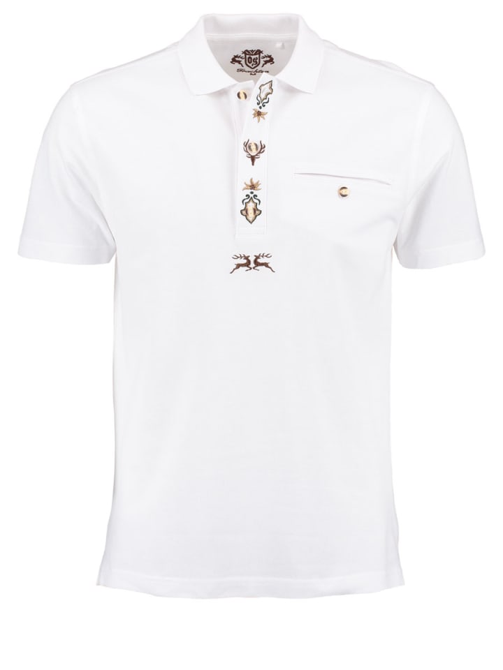 Poloshirt Esoqo in weiß