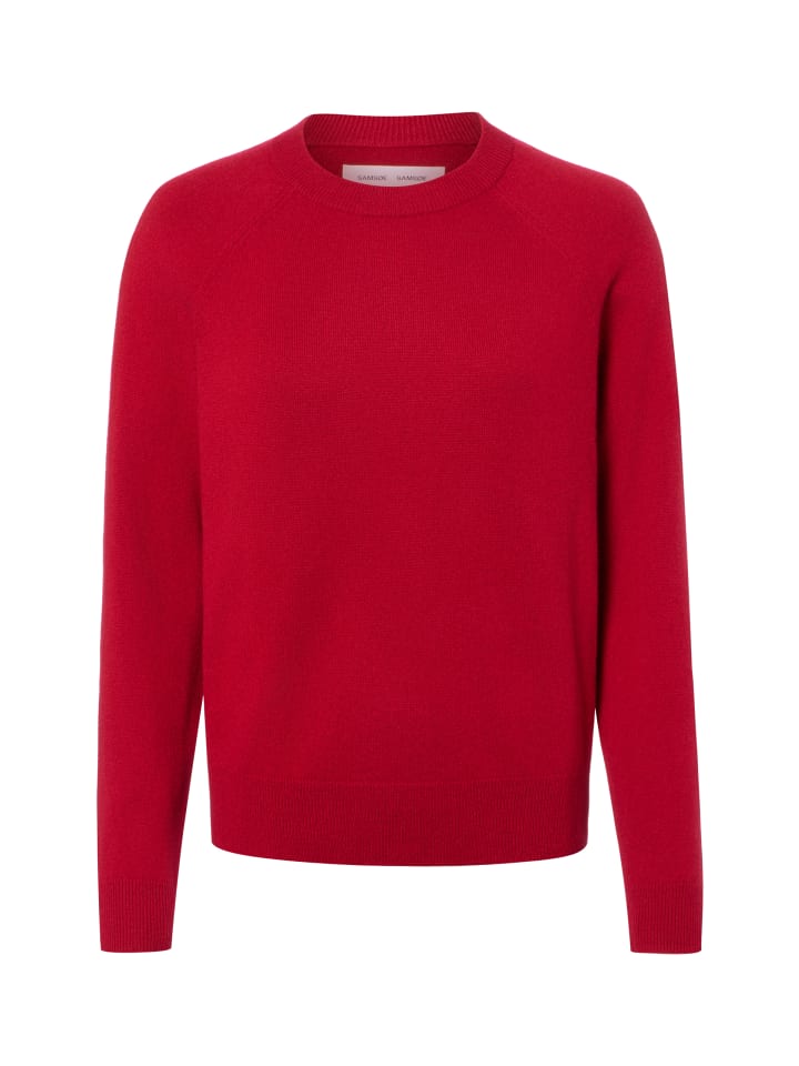 Strickpullover Boston in rot - 0001