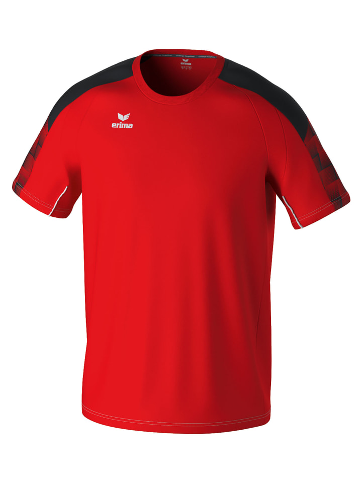 Herren T-Shirt in rot/schwarz
