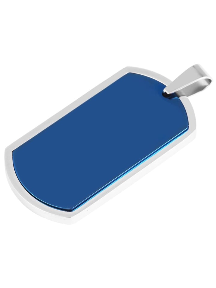 Unisex Anhänger aus Edelstahl in blau