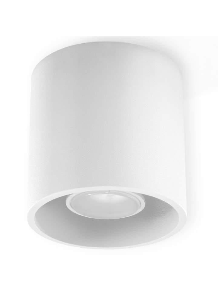 Deckenleuchte RODA in Weiß aluminium rundes Plafond Downlight 1XGu10 NICE LAMPS