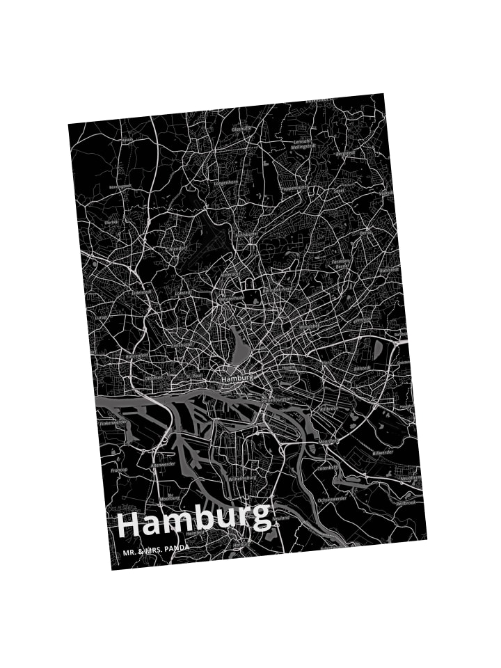 Grußkarte Hamburg mit Spruch in Keine Angabe