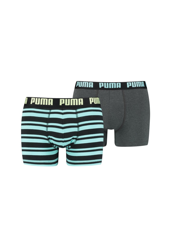Trunk PUMA HERITAGE STRIPE BOXER 2P in Blau