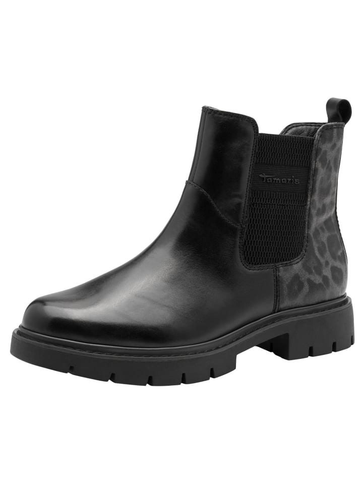 WIDE FIT Chelsea Boot in BLACK COMB