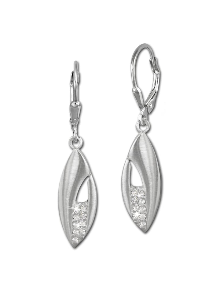 Ohrringe Silber 925 Sterling Silber Blatt Ohrhänger