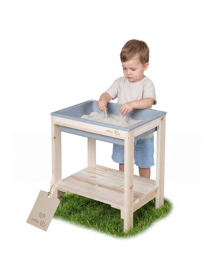 Kinderspieltisch 'Tiny' – wetterfester Sand- & Matschtisch aus Massivholz