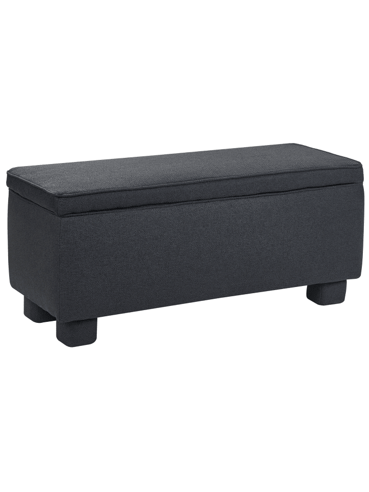 Bettbank ITHACA in Schwarz - (W) 104 x (H) 45 x (L) 40 cm