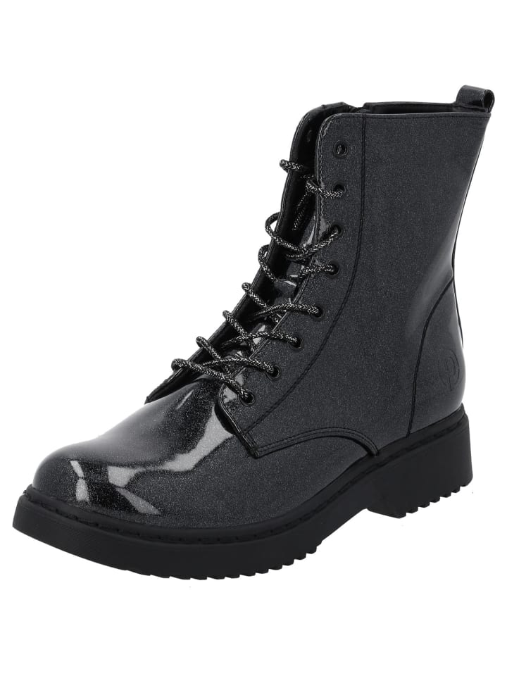 Schnürstiefel Djerba Gloss by Sila Sahin in Schwarz