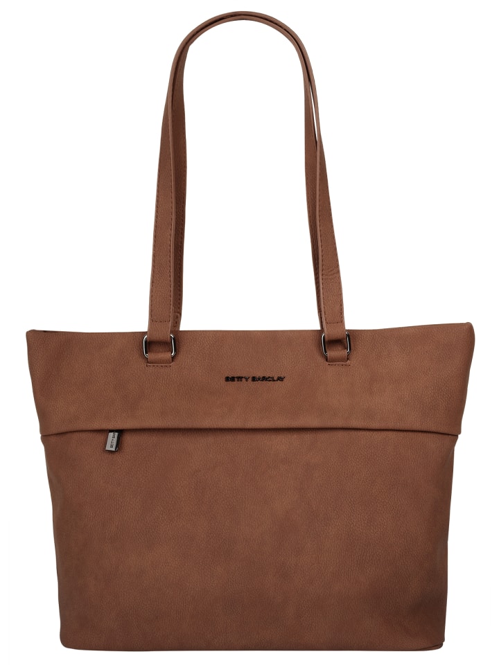 Shopper Kunstfaser in cognac